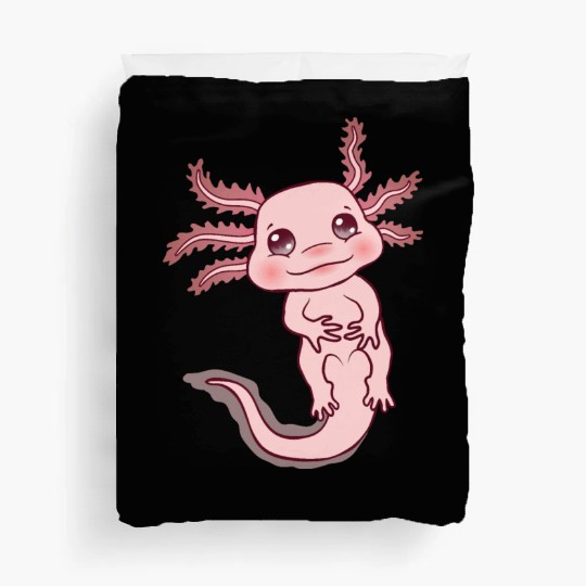 Cute Pink Kawaii Axolotl Lover Sweet Adorable Fish Duvet Covers