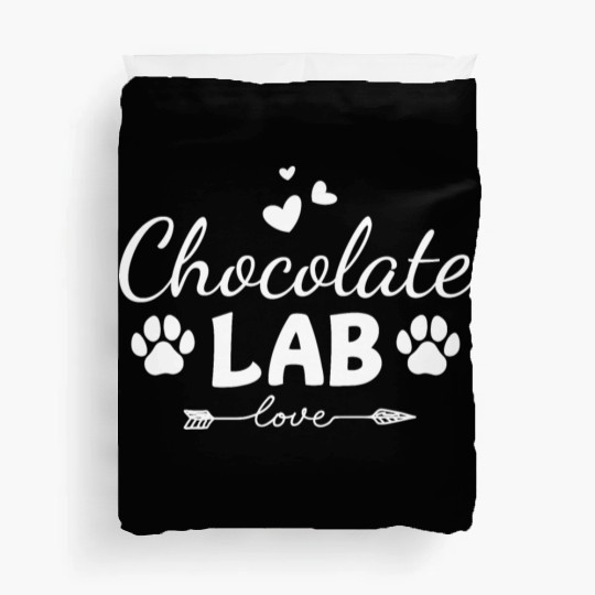 Chocolate Lab Love Duvet Covers