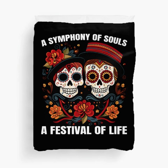 Dia De Los Muertos Sugar Skull Mexican Holiday Duvet Covers