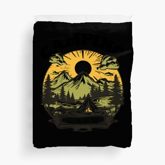 Family Camping Crew Squad Camping Lover Design Duvet Covers