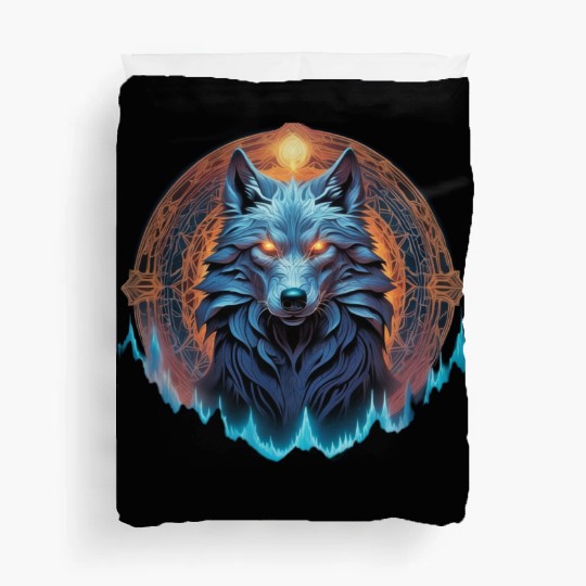 Alpha Galactic Mystical Wolf Duvet Covers