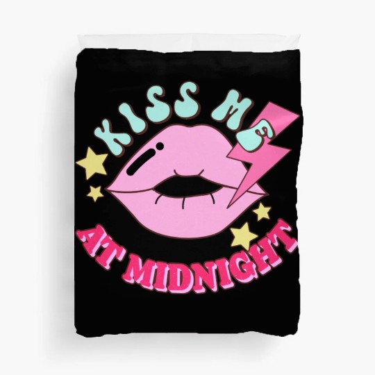 New Years Eve Party Kiss Me At Midnight I Love You Duvet Covers