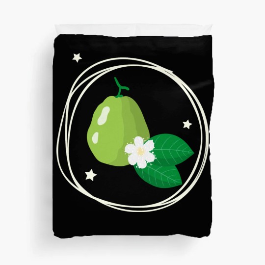 Guava With Flower And Leaves Duvet Covers