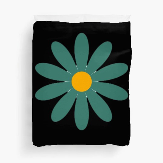 green daisy Duvet Covers
