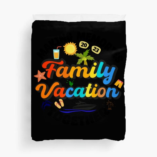 family vacation 2023 - cruise squad - funny cruise Duvet Covers