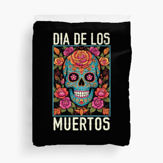 Dia De Los Muertos Sugar Skull Mexican Holiday Duvet Covers