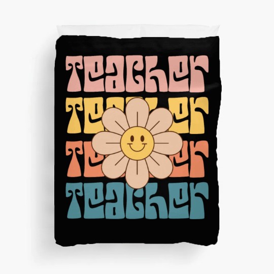 Teacher Daisy Colorful Duvet Covers