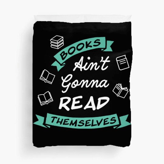 Funny Reading Teacher Bookworm Bookstore Book Duvet Covers