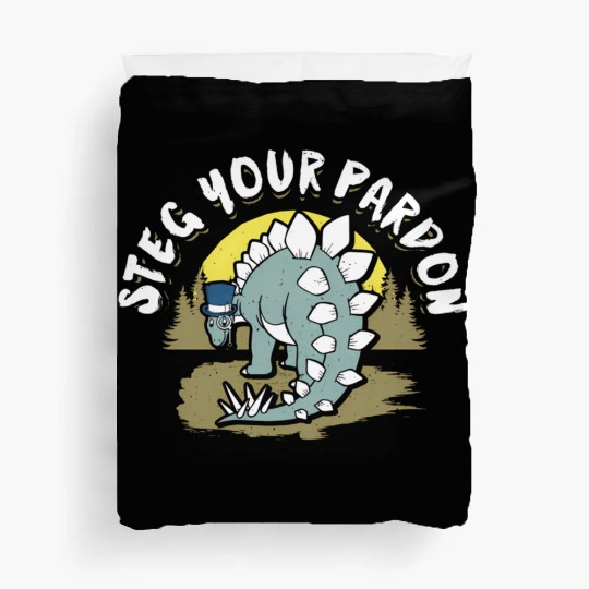 Dinosaur T For Stegosaurus Duvet Covers