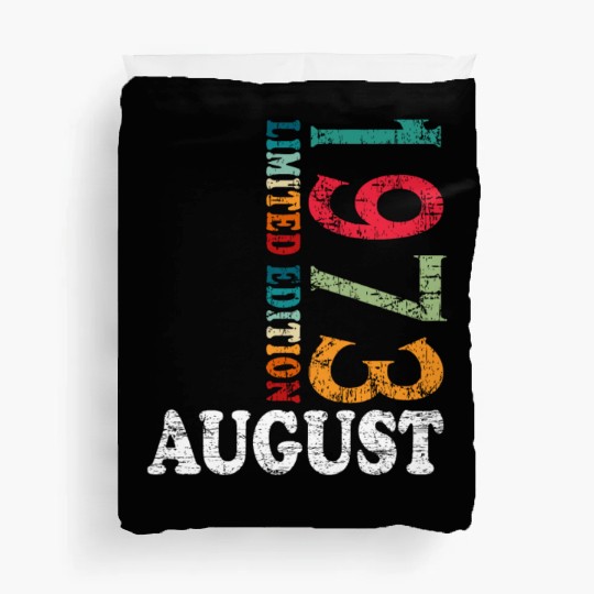 august 1973 Anniversary august 1973 august Duvet Covers