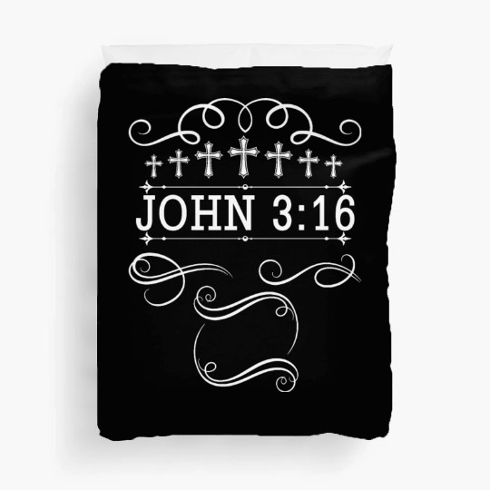 John 3:16 Love Jesus Christian Christmas Duvet Covers