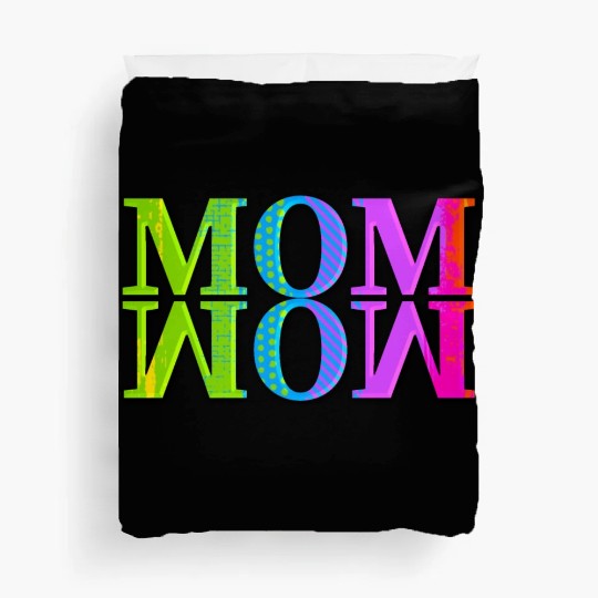 mama mom wow mothers day funny cute family mother Duvet Covers