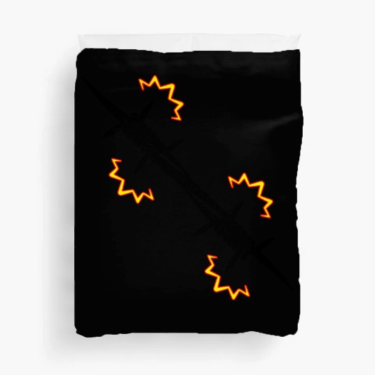 Electric fence barbed wire Duvet Covers