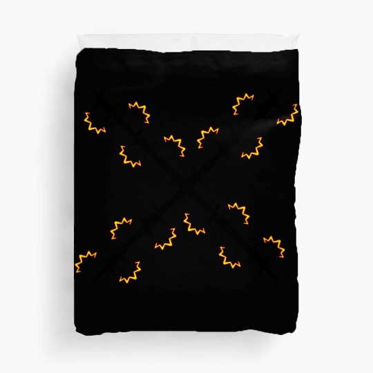 Electric fence barbed wire cross Duvet Covers