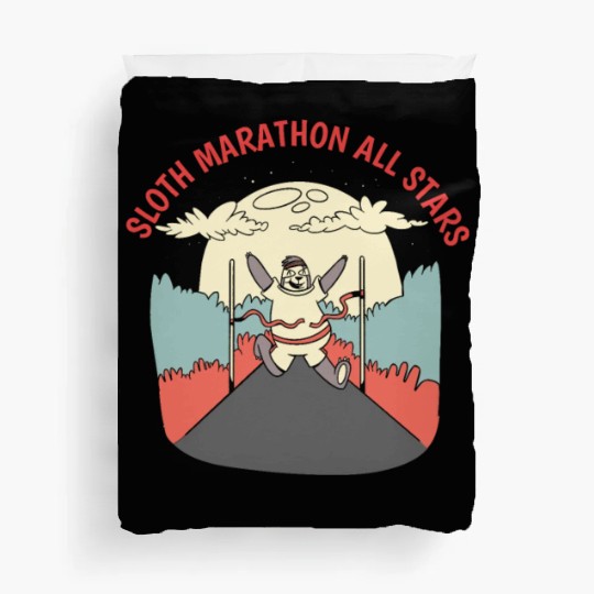 Sloth Cute Sloth Running Duvet Covers