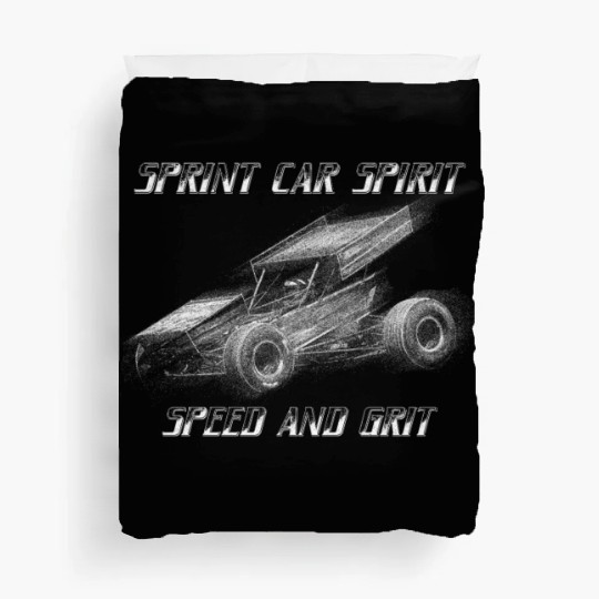 Sprint Car Mom Dirt Track Racing Racing Race Day Duvet Covers