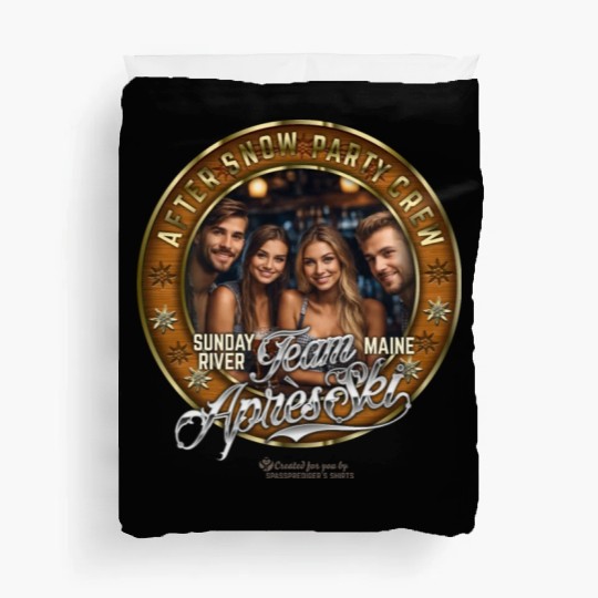 Sunday River Ski Resort Maine Après Ski Design Duvet Covers