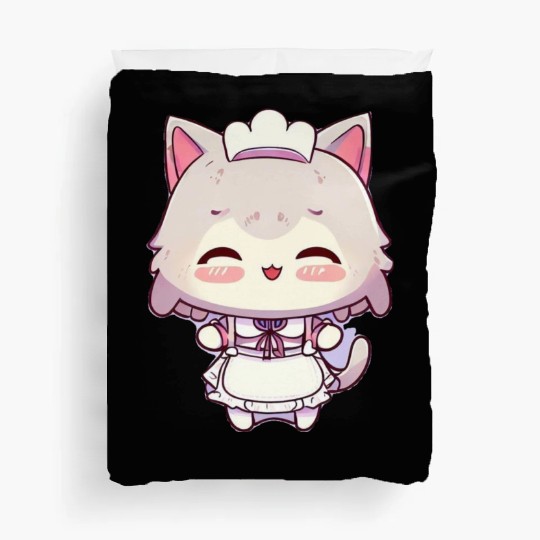 Yuki Kawaii Cat Maid Anime Manga Duvet Covers