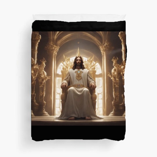 Jesus is king Duvet Covers