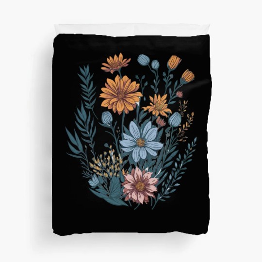 Nature Aesthetic Wild Flower Botanical Duvet Covers