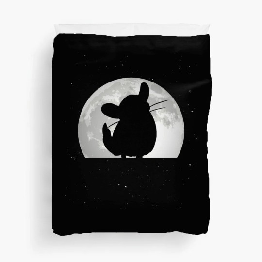 Chinchilla Moon Dust Bunny Duvet Covers