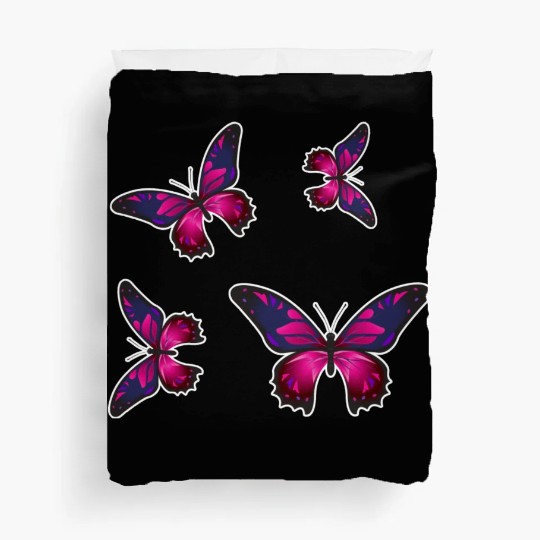 Colorful Butterfly Cute Light Butterflies Gift Duvet Covers