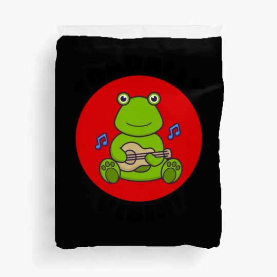 Toadally Vibin Toad Pun Duvet Covers