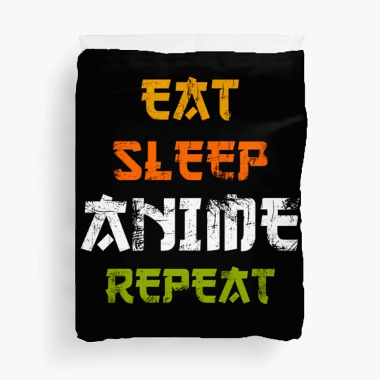 Eat Sleep Anime Repeat Japanese Ga Japan Duvet Covers