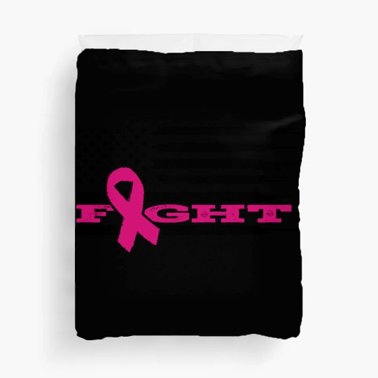 Fight Cancer Us Flag Duvet Covers