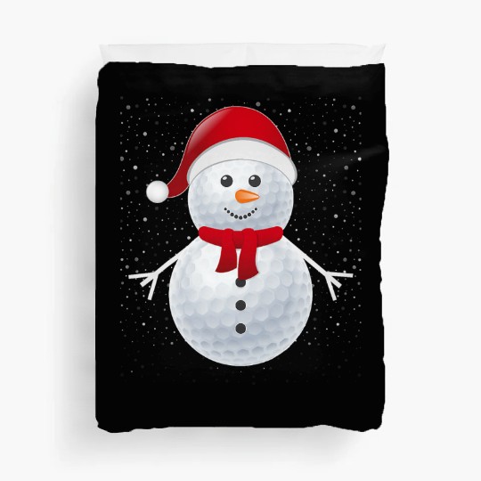 Golf Ball Snowman Santa Duvet Covers