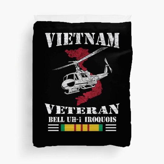UH1 Vietnam Veteran Duvet Covers