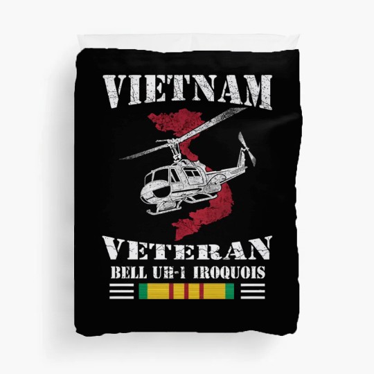 UH1 Vietnam Veteran Duvet Covers