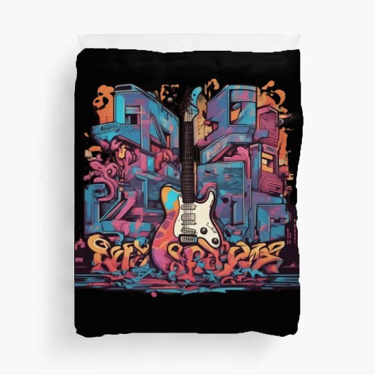 Graffiti Hip-Hop Guitar Duvet Covers
