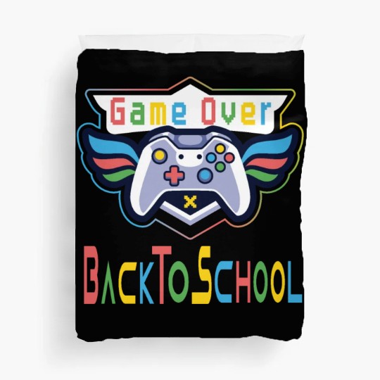 Fun Color Game Over Back To School Duvet Covers