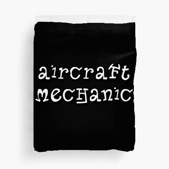 Aircraft Mechanic Simple Duvet Covers