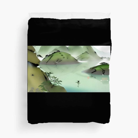 The Swimming dolphin Duvet Covers