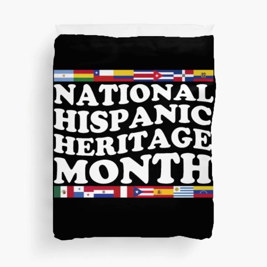 Hispanic Heritage Month National Latino Countries Duvet Covers