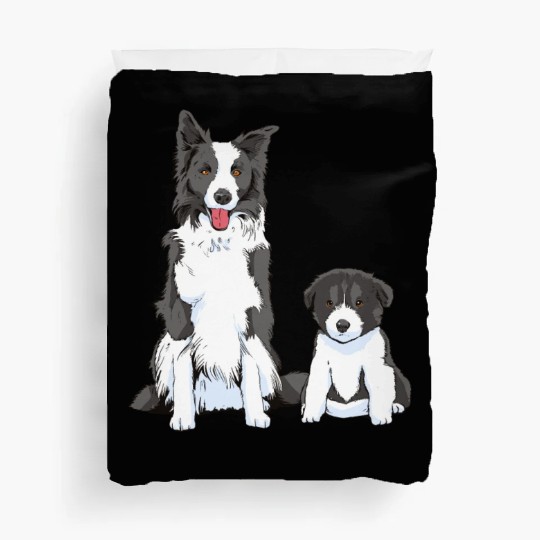 Border Collie Dogs Lover Father s Day Duvet Covers