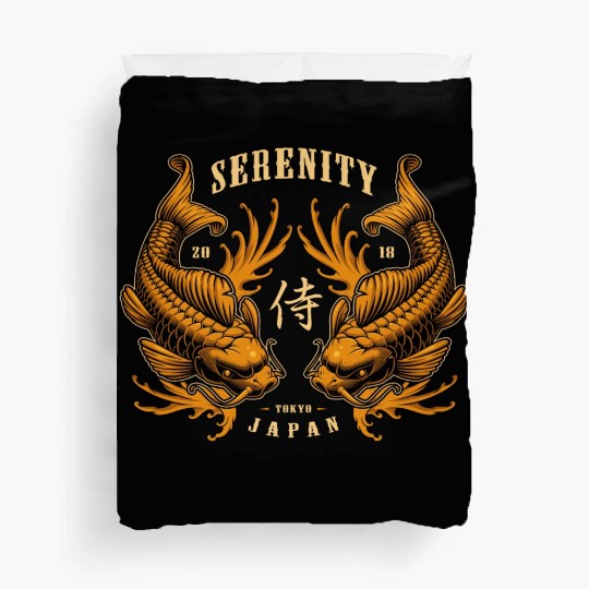 Double Pisces Serenity Koi Duvet Covers