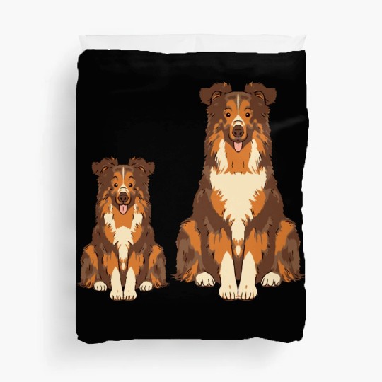 Collie Dog Lover Parent Dad Mom and Son Daughter Duvet Covers