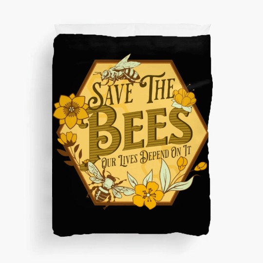 Honey Bee Beekeeping Save The Bees Duvet Covers