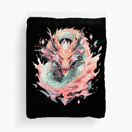 Adorable Crystal Chinese Dragon Duvet Covers