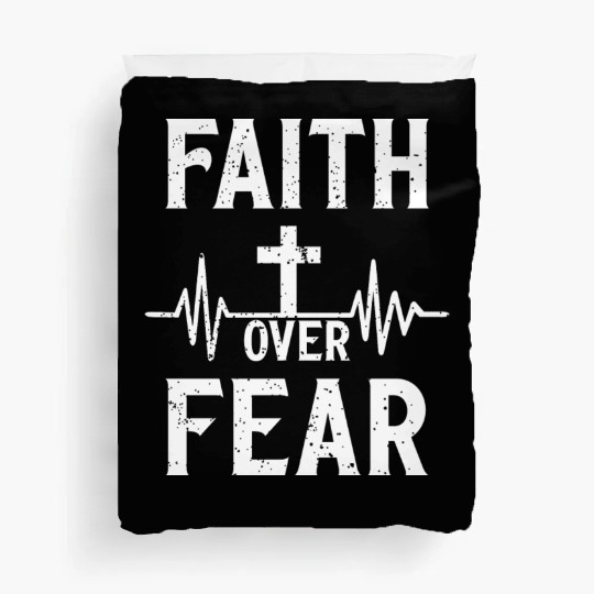 Faith Over Fear Love JesusChristian Christmas Duvet Covers