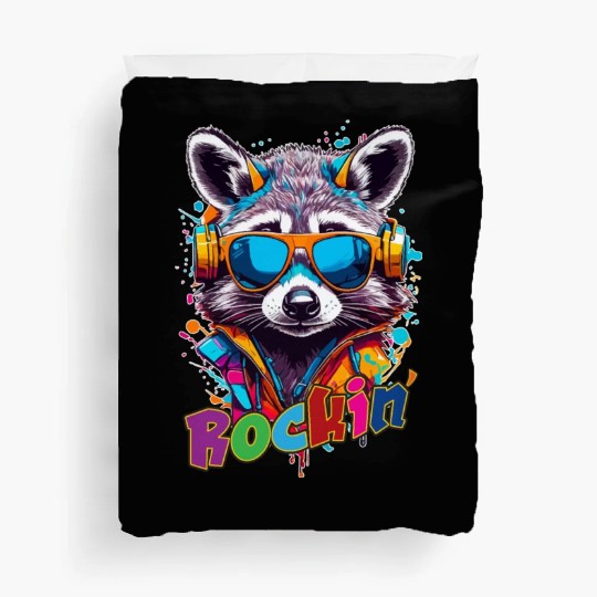 Rockin Raccoon Duvet Covers