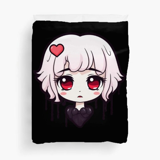 "Kawaii Sad Girls Club" by ART1SAN Duvet Covers