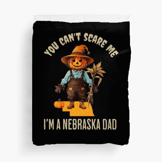 I’m a Nebraska Dad Halloween Fall Autumn Duvet Covers
