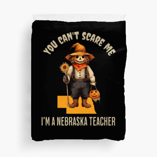 I’m a Nebraska Teacher Halloween Fall Autumn Duvet Covers