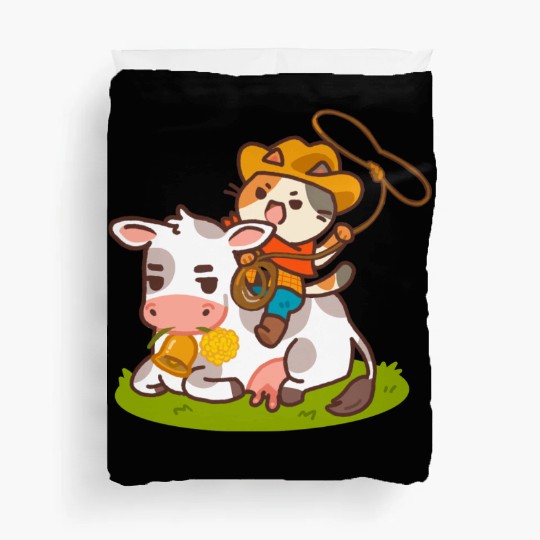 Meow Dy Yeehaw Cowboy Cat Duvet Covers