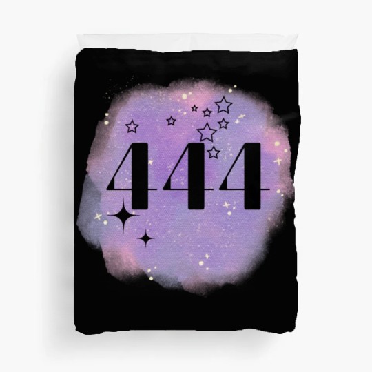 Angel Number 444 Numerology Purple Duvet Covers