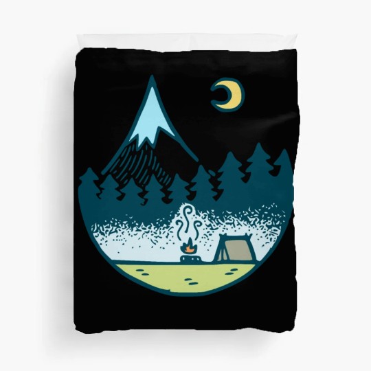 Keep It Simple (Camping At Night) Duvet Covers
